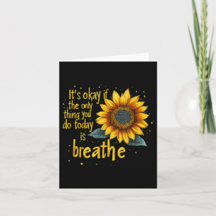Sunflower Suicide Awareness Card