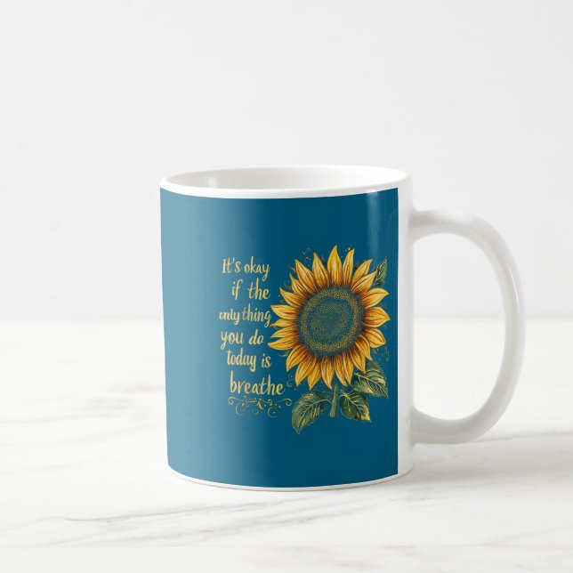 Sunflower Suicide Awareness  Coffee Mug (Right)