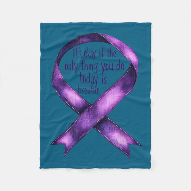 Sunflower Suicide Awareness  Fleece Blanket (Front)