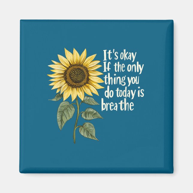 Sunflower Suicide Awareness  Magnet (Front)