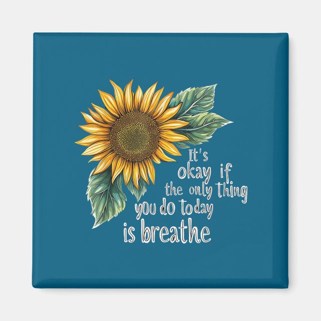 Sunflower Suicide Awareness  Magnet (Front)