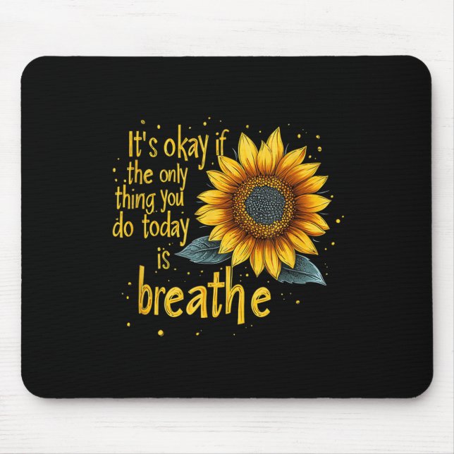 Sunflower Suicide Awareness  Mouse Pad (Front)