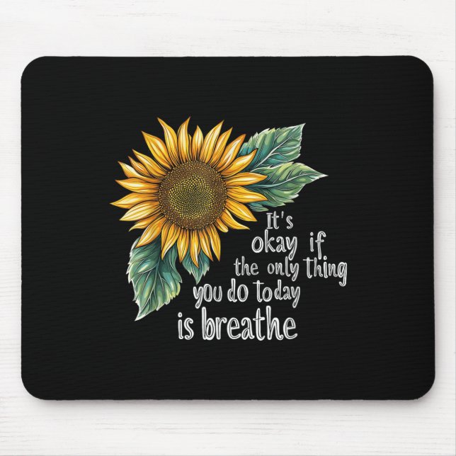 Sunflower Suicide Awareness  Mouse Pad (Front)