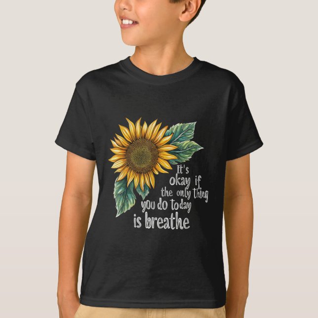 Sunflower Suicide Awareness  T-Shirt (Front)