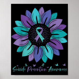 Sunflower Suicide Prevention Awareness Month Poster