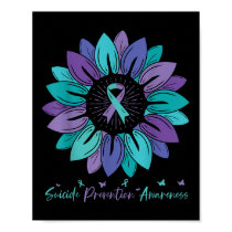 Sunflower Suicide Prevention Awareness Month  Poster