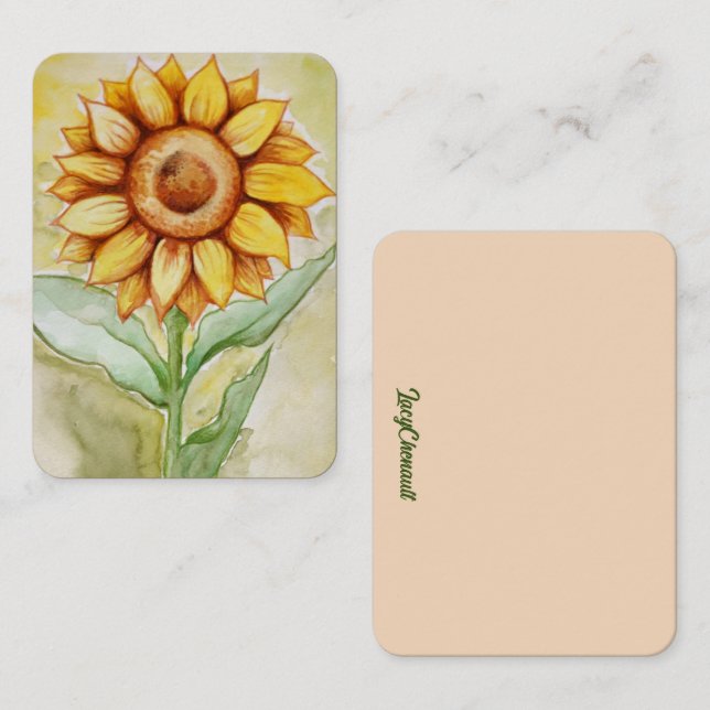 Sunflower Summer Business Card (Front/Back)
