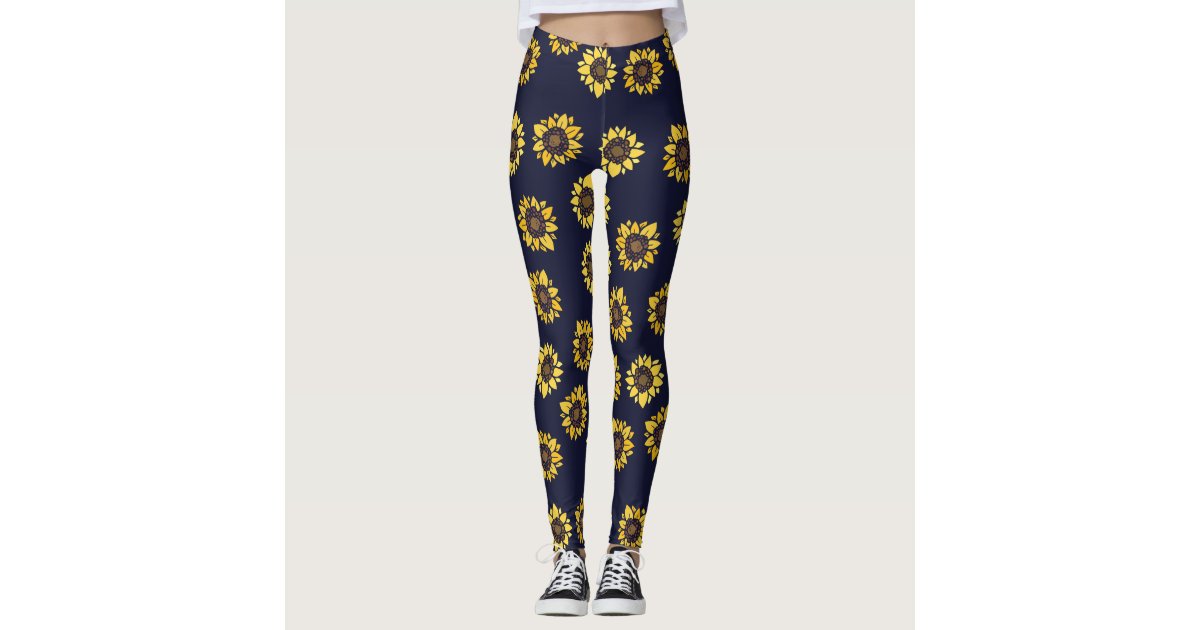 sunflower workout leggings