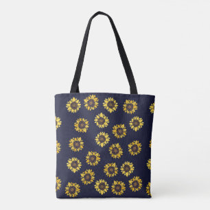 Sunflower summer sunshine tote bag