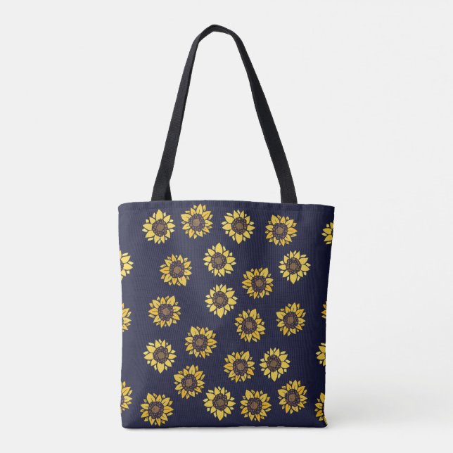 Sunflower summer sunshine tote bag (Back)