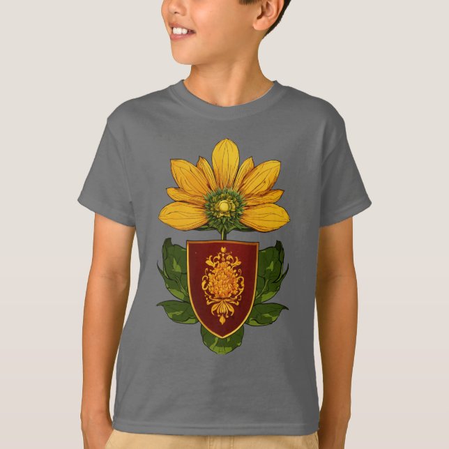 Sunflower & Sun – Symbol of Optimism & Growth T-Shirt (Front)