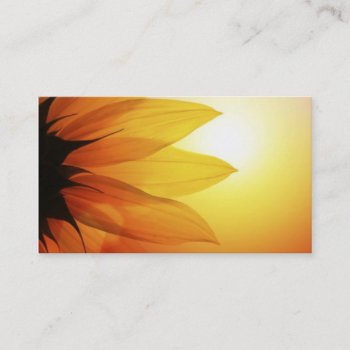 Sunflower Sunset Business Card by DreamLiveLoveLaugh at Zazzle