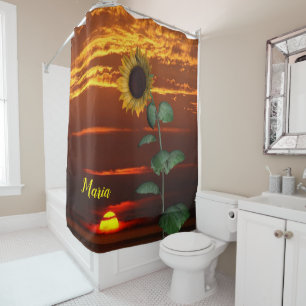 Sunflower Sunset Shower Curtain