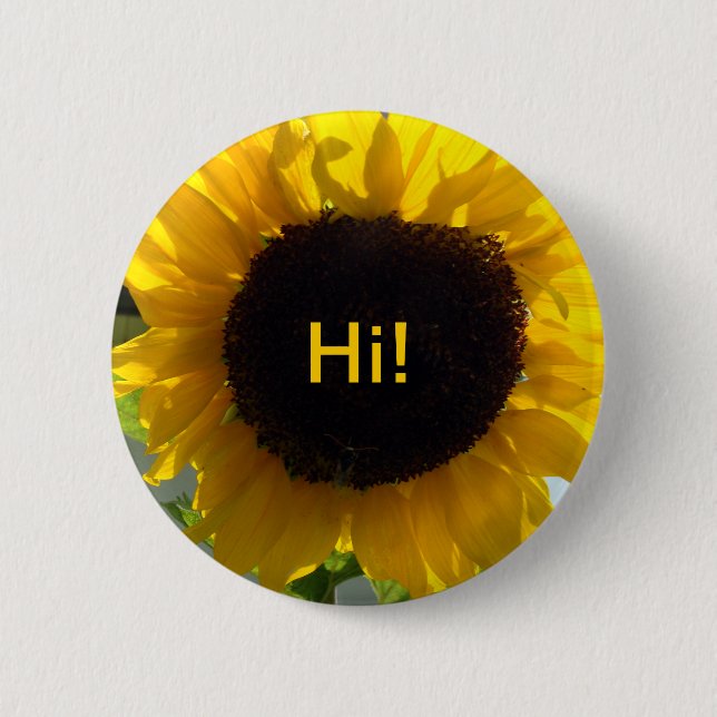 Sunflower Sunshine Button (Front)