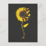 Sunflower Sunshine Cute Dinosaur Lover Trex Dino Postcard