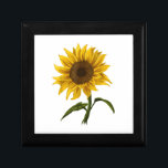 Sunflower Sunshine Floral Watercolor Flower Gift Box<br><div class="desc">Sunflower Sunshine Floral Watercolor Flower</div>