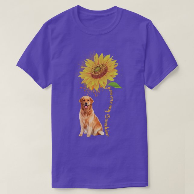 Sunflower Sunshine Golden Retriever Pet Dog Girls  T-Shirt (Design Front)