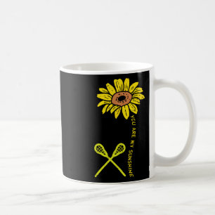 Sunflower Sunshine Lacrosse Lax Player Goalie Men Coffee Mug