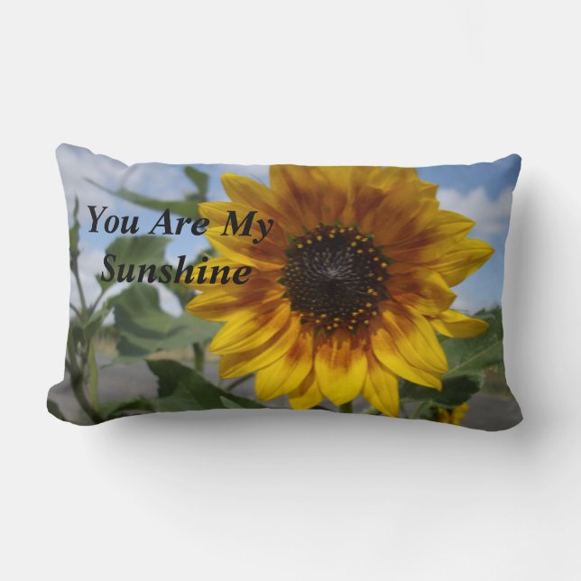 Sunflower Sunshine, Lumbar Pillow (Front)