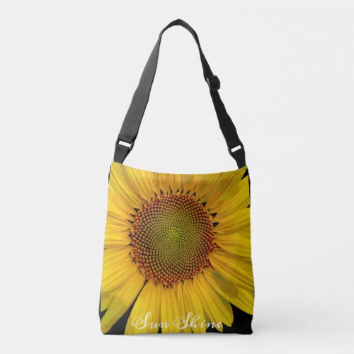 SUNFLOWER SUNSHINE PHOTO CROSSBODY BAG