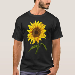 Sunflower Sunshine Watercolor Flower beautiful flo T-Shirt