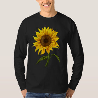 Sunflower Sunshine Watercolor Flower beautiful flo T-Shirt