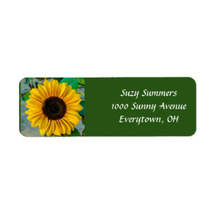 Sunflower Supreme Address Label