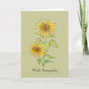 Sunflower Sympathy Card