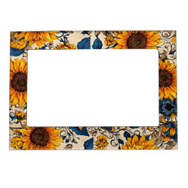 Sunflower Symphony: A Burst of Nature's Radiance Magnetic Frame