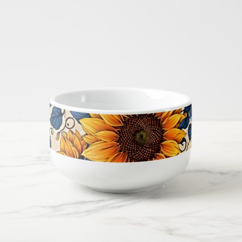 Sunflower Symphony Sip in the Warmth of Art Soup Mug