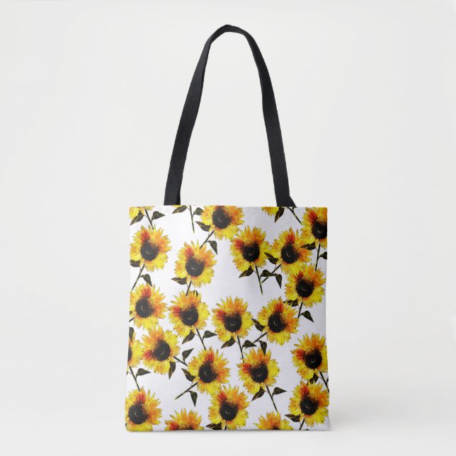 Sunflower Symphony Tote Bag (Front)