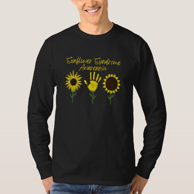 Sunflower Syndrome Epileptic Disorder Awareness_4 T-Shirt (Front)