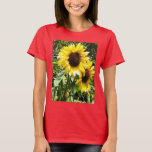 Sunflower T-shirt at Zazzle