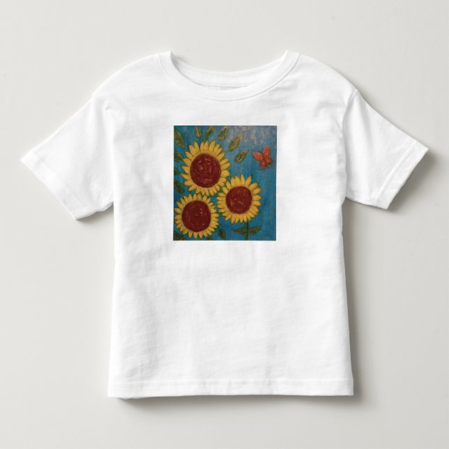 Sunflower T-shirt for Toddlers (Front)