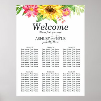 Sunflower Table Arrangement Poster by LangDesignShop at Zazzle