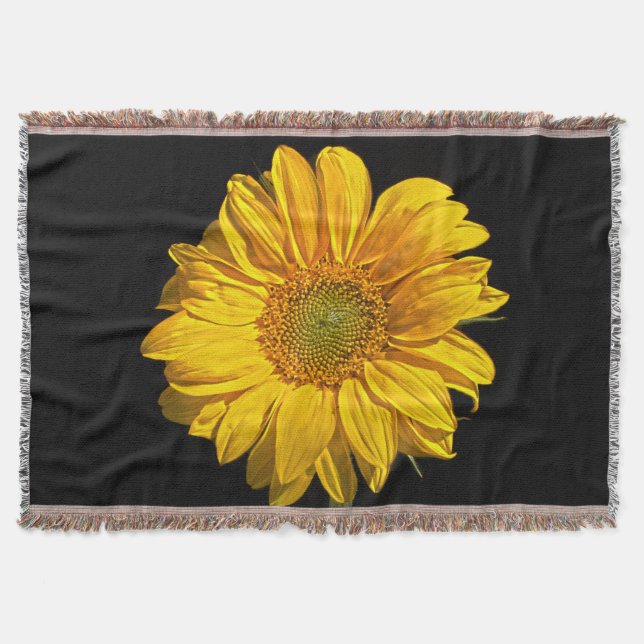 Sunflower tbcna throw blanket (Front)