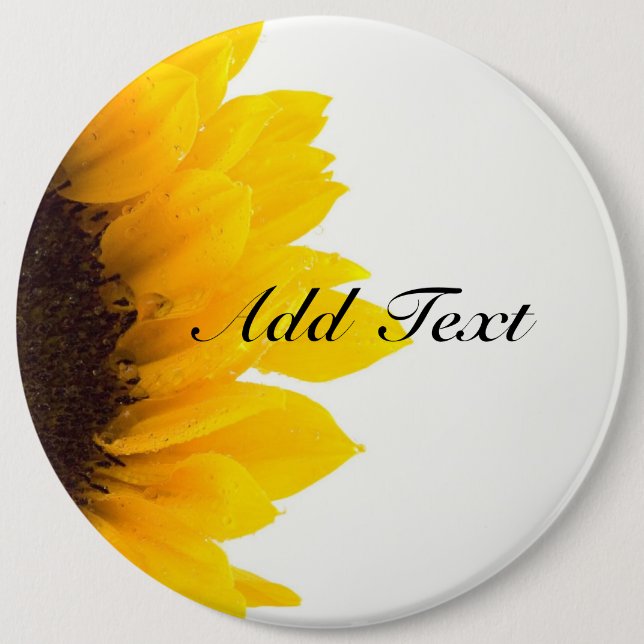 Sunflower template button (Front)