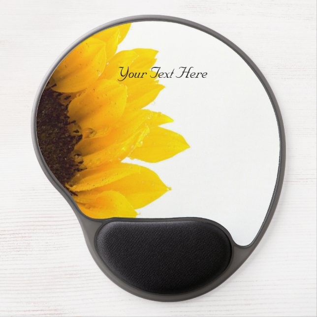 Sunflower Template, Personalize Gel Mouse Pad (Front)