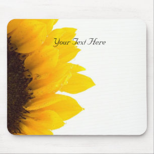 Sunflower Template, Personalize Mouse Pad