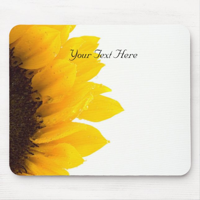 Sunflower Template, Personalize Mouse Pad (Front)