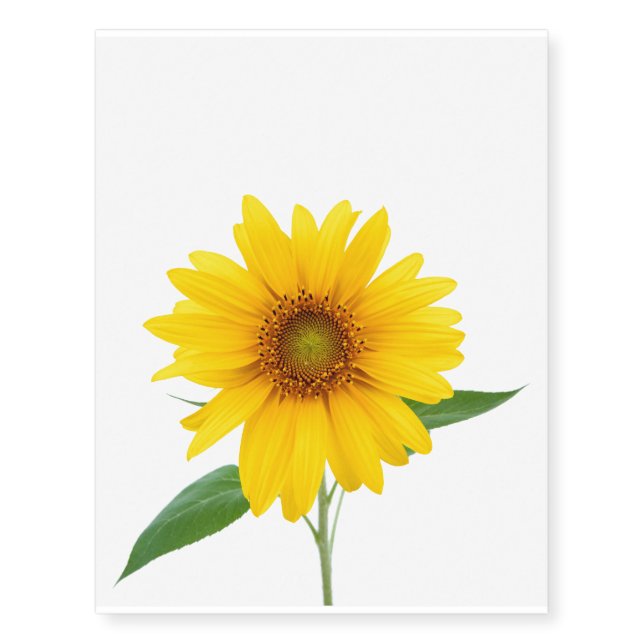 Sunflower Temporary Tattoos (Front)