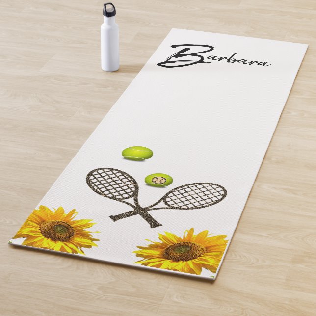 Sunflower Tennis Yoga Mat (In Situ)