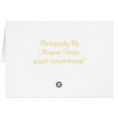 Sunflower Thank You Card (Back Horizontal)