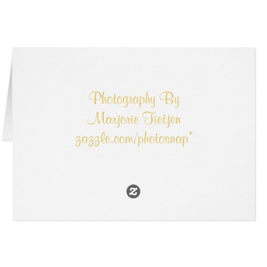 Sunflower Thank You Card (Back Horizontal)