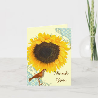 Sunflower Thank You Cards