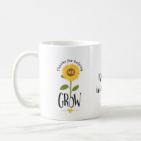 Sunflower thank you for helping me grow teacher coffee mug