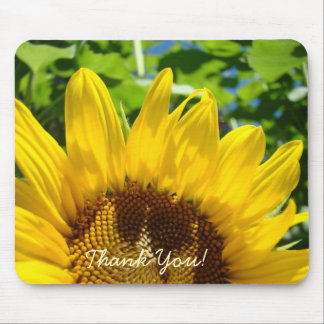 Sunflower Thank You! mousepad Office gifts