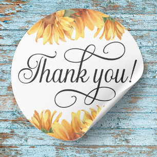 Sunflower Thank you! Sticker