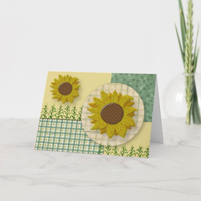 Sunflower Thanksgiving Card (Front)