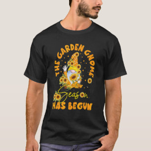 Sunflower The Garden Gnomes Begun For Gardener & F T-Shirt